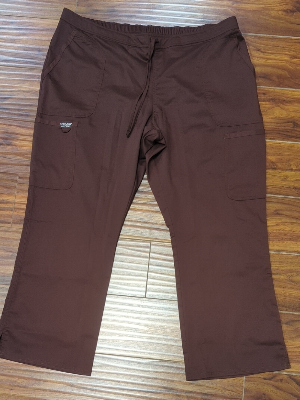 Cherokee Workwear Revolution WW120 Women's Cargo Scrub Pant - Espresso